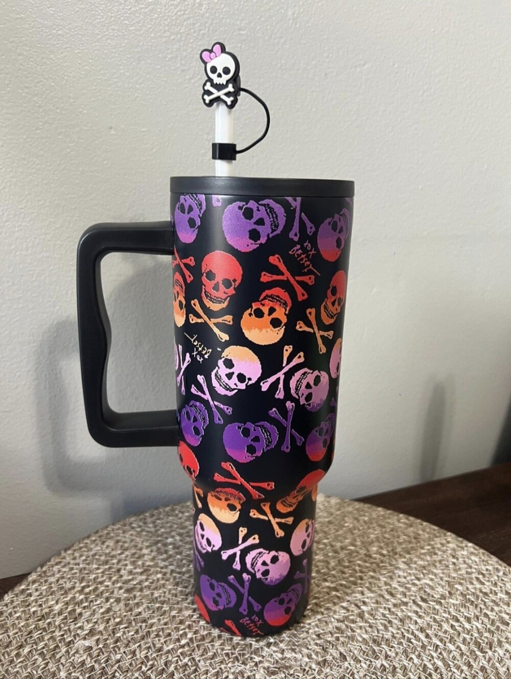 BETSEY JOHNSON HALLOWEEN TUMBLER 40 OZ STAINLESS STEEL.